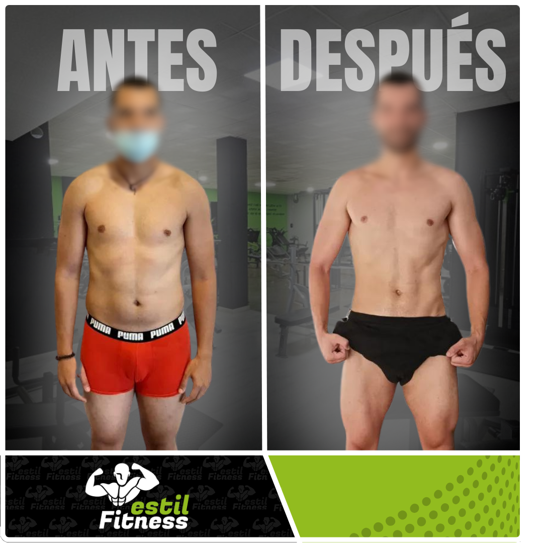 Antes y después de un socio de El Reto